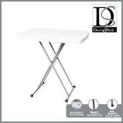 DECOR & STYLE DSTB 5351 ADJUSTABLE HEIGHT TABLE
