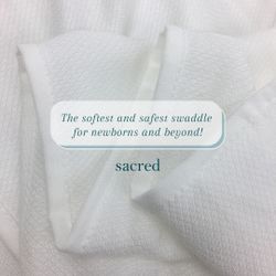 Sacred All-Natural Soft Bamboo Muslin Swaddle  70cm x 70cm