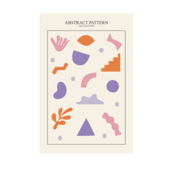 Abstract Pattern art collection no. 1 poster  11x15