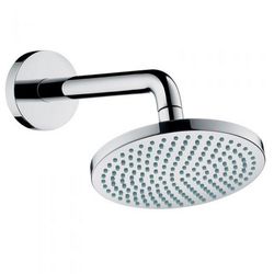 Hansgrohe Croma 160 1jet overhead shower with 27411.000 shower arm 27450.000