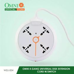 OMNI Universal Disk Extension Cord 4-Gang w/Switch - WEU-004