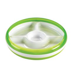 Tickled Babies Oxo Tot Divided Plate With Removable Training Ring - Green