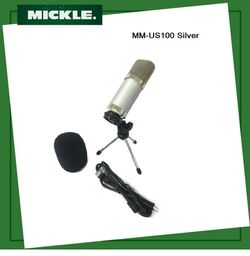 MICKLE MM-US100 Silver  Professional USB Studio Microphone