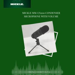 MICKLE MM-US200 Condenser Microphone with Volume