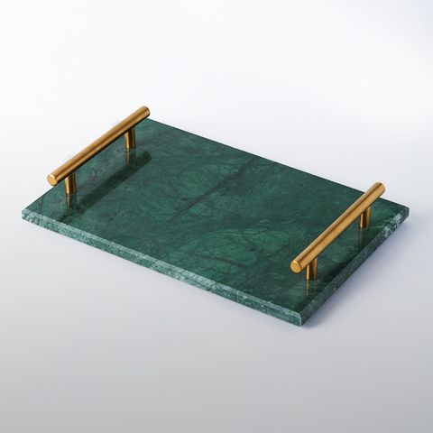 Kendall Emerald Green Marble Tray