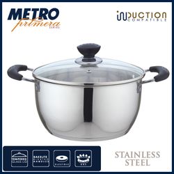 Metro Primera MPCW 1712 18cm Stainless Steel Casserole with lid