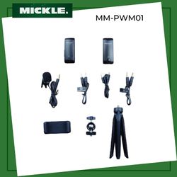 Mickle MM-PWM01 Wireless Lavalier Microphone 2.4G Wireless Microphone System with Lavalier Lapel Mics Transmitter & Receiver for Conference Speaker, Teaching, Tour Guiding, Stage Performance , Vlog etc...