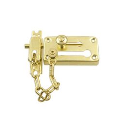Door Chain with Bolt (Brass Plated)