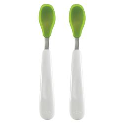 Tickled Babies Oxo Tot Feeding Spoon Set With Soft Silicone  - Green