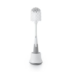 Tickled Babies Oxo Tot Bottle Brush With Nipple Cleaner And Stand - Gray