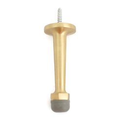 Solid Brass 4 Inches Wall Mounted Door Catch Holder Stopper (Solid Brass)
