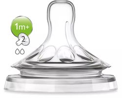 Philips Avent Natural 2.0 Slow Flow Teat 1M+