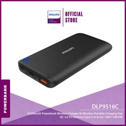 Philips DLP9516C2 Qi Wireless Powerbank 10,000 mAh with Power Delivery and Quick Charge 3.0