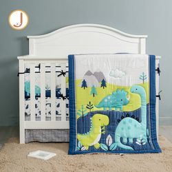 Dinosaur Land 7 Piece Crib Bedding Set