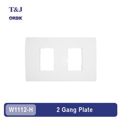 10Pcs T&J ORBIK W1112H - 2 Gang Plate
