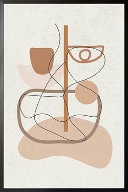GRAPHICAL SHAPE AND ABSTRACT FEEL POSTER 11x15"