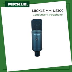MICKLE MM-US300 USB Condenser Microphone w/ Volume Control & Headphone Output