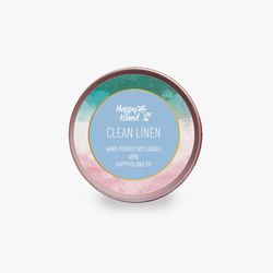 Happy Island Clean Linen Soy Candle 2oz