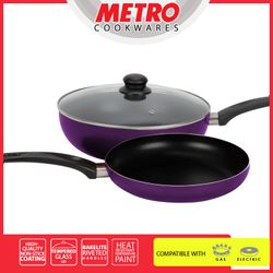 Metro MCW 5838 28cm Non-stick Wok with FREE 20cm non-stick fry pan