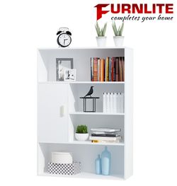 Furnlite 4 Tier shelf with cabinet