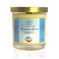 Cipri Candles - Sea Salt and Orchid 300ml Glass