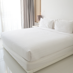 Hotelliving Duvet Cover 3 cm stripe 100% Organic Cotton -Queen