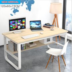 Primetime Scandinavian Computer Table/Work Table wIth Built-in Book Shelf