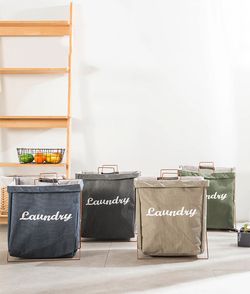 Foldable Canvas Laundry Basket