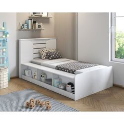 Melody Single Bed Frame with Storage and Pull Out