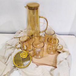 Ember Pitcher and Glass Set