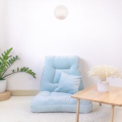 Tatamii Home Premium Floor Reclining Sofa - Bubblegum Blue