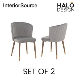 Halo Design Riley Dining Chair Grey (Set of 2)
