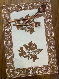 The57.ph Hand Block Printed Placemat with Napkin Set PN-42 - Set of 6