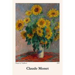 Bouquet of Sunflowers poster 8x11