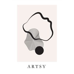 Artsy Abstract no. 2 poster 8x11