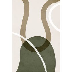 Graphical and curvy shape no. 4 poster 11x15