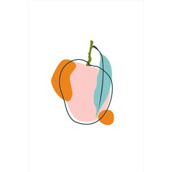 Abstract Mango poster 8x11