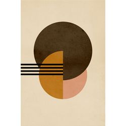 CIRCLES, ARC AND FOUR LINES NO. 2 POSTER 8x11