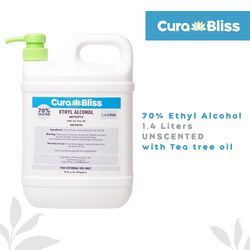 Curabliss 70% Ethyl Alcohol Unscented with Tea Tree Oil 1.4 Liters