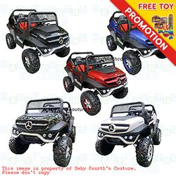 Rechargeable 2 Seater Licensed Big Sized Mercedes Benz Unimog Ride-On Toy Car for Kids
