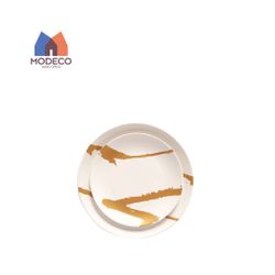 MODECO Golden Stroke Ceramic Plate Set