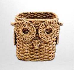 Manang.ph Owl Woven Storage Basket