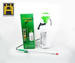 Harmony & Homes Stainless Steels Spray Lance Bottle Plastic Nozzle Capacity 8 Liter
