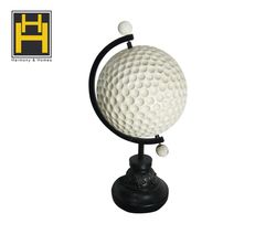 Harmony & Homes Resin- Golf Ball Globe Decor