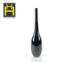 Harmony & Homes Black Hand Blown Decorative Vase