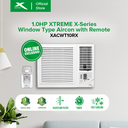 XTREME X-SERIES 1.0HP Non-inverter Window Type Air Conditioner with Timer and Remote Control (XACWT10RX)