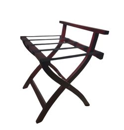 Luggage Rack UM-E09 with Back Red Brown