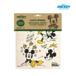 Zippies Disney Mickey and Friends Earth Sponge Reusable Cloth Towels (Set of 4)